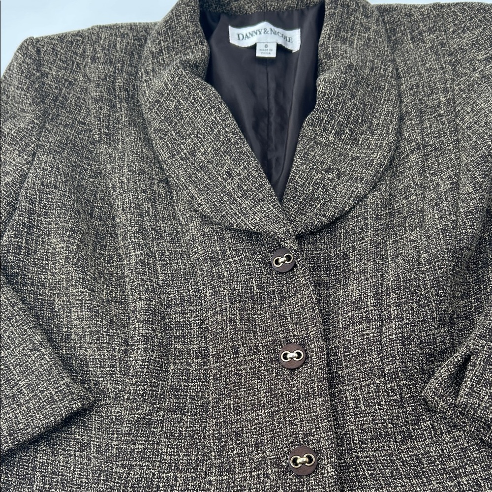 Jones New York Brown Tweed Blazer - Picture 6 of 16